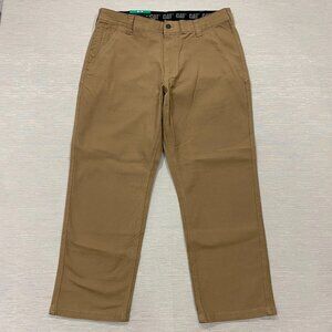 Caterpillar Utility Work Pants Mens 38 x 30 Brown Flex Waistband Cell Pocket